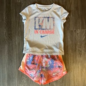 NIKE 3T Dri-Fit toddler shirt & shorts set